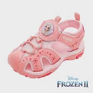 【Disney 迪士尼】冰雪奇緣 童款 護趾電燈涼鞋 / FOKT37693 18 (JP)粉紅色