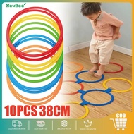 10PCS/Set Hopscotch Jingkat Toys Ring Children's JumpingRing 38CM Colorful Circle Toys Sensory Toys 