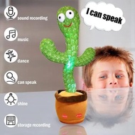 Dancing cactus toy recording talking rechargable plush toys with lights120 Music Songs