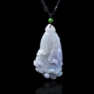 【廣納百財】紫羅蘭翡翠白菜項鍊 | 天然緬甸玉A貨翡翠 | 送禮