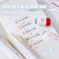 WKPFR893 Arrival Cute To Do List Journal Stamp, Multi-Head Portable Seal Pen, Cute Detachable Stamp 