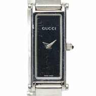 Gucci 女士石英手鐲腕錶 1500L 黑色錶盤 不鏽鋼錶殼