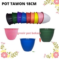 SUPER WASP POT 18CM WHITE COLORFUL - WASP POT 18 CM WHOLESALE