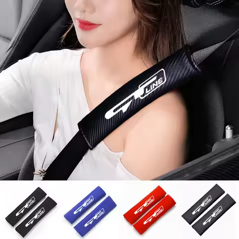 Car Safety Belt Cover Shoulder Pad For KIA GT LINE K2 Sportage Stinger Sorento Ceed soul sorento VEN