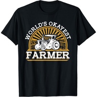 World'S Okayest Farmer Rancher Agribusiness Farmer Gift Unisex T-Shirt