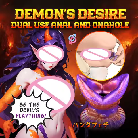 ADP Demon's Desire Dual Use Anal/Onahole Hollow Training Butt Plug Silicone Dildo Soft Speculum Enem