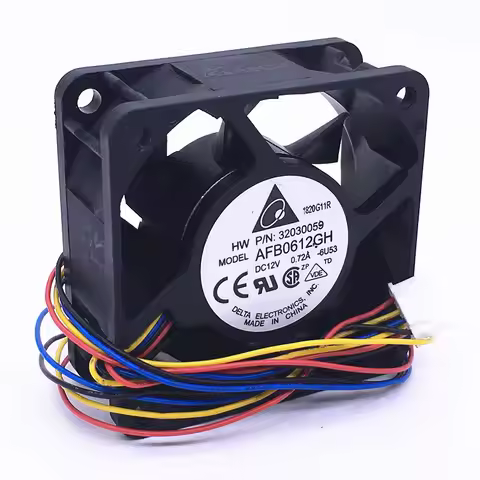 Delta Electronics AFB0612GH DC 12V 0.72A 60x60x25mm 4-Wire Cooling Fan