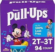 Pull-Ups Boys' Potty Training Pants Training Underwear Size 4, 2T-3T, 94 Ct