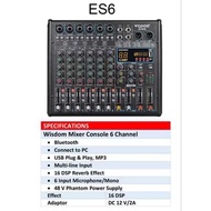 Mixer Audio Mixer/ Professional 6 Channel Mixer/ ES6WISDOM
