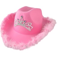 Pink Cowboy Hat Pink Hat Women's Costume Headwear for Women, Cowgirl Hat for Women Party Dress Up