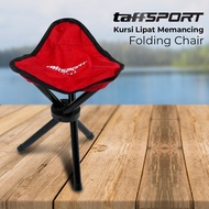 TaffSPORT Outdoor Folding Chair Portable Tricycle Bench Outdoor Fishing Bench Portable Folding Chair