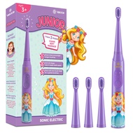 Sonic Rechargeable Kids Electric Toothbrush, 3 Modes with Memory, Fun & Easy Cleaning, 24000 Strokes
