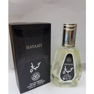 (ORI) LATTAFA HAYAATI BLACK EDP 50ML ( FOR UNISEX ) MINYAK WANGI
