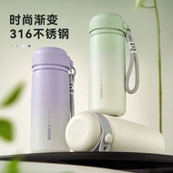 316保温杯新款保温杯儿童双饮杯渐变保温杯大容量提绳水杯吸管杯316 mug new mug children double drink fujiayifang168.my20251222