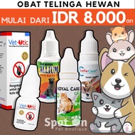 Ear Infection & Anti Flea Drops for Cats Dogs Rabbits (KS) | Vet Otic Allium Max Earvhy Royal Care L