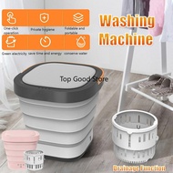 Portable Mini Folding Clothes Washing Machine Bucket 40W 110V-240V/50Hz Automatic Home Travel Self-d