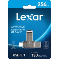 USB 3.1 64GB/ 128GB Lexar JumpDrive Dual Drive D400 Type-C/ Type-A tốc độ đọc lên đến 130Mb/s tương