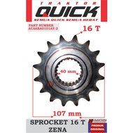 MATA Gear sprocket 16 t tractor zena, gear sprocket 16 teeth tractor zena, gear sprocket rth tractor