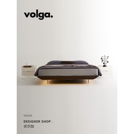 Volga 丨 Bedsideless Suspension Bed Modern Simple Bedroom Side-length Bed 2022 New Style Saddle Leath