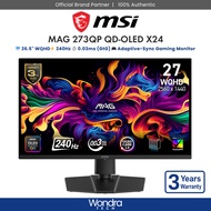 [FAST SHIP] MSI MAG 273QP QD-OLED X24 | 26.5" WQHD | 0.03ms (GtG) | 240Hz | Adaptive-Sync Gaming Mon