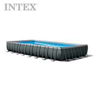 Intex® 26374 Ultra Xtr Rectangular Frame Pool Set (9.75M x 4.88M x 1.32M), Ages 6+, With Sand Filter Pump (220-240 voltz) , Ladder, Ground Cloth and Pool Cover