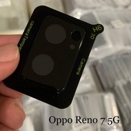 OPPO RENO 7 4G RENO 7Z 5G RENO 7 5G TEMPERED GLASS CAMERA FRAME BLACK PREMIUM TEMPRED REAR CAMERA GL