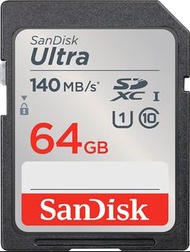 SanDisk SD Ultra 140MB/s (SDSDUNB) Flash Memory Card 64GB