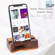 [In Stock] Mobile Phone Sound Amplifier Stand Wooden Cell Phone Stand with Sound Amplifier Phone Holder Desk Support