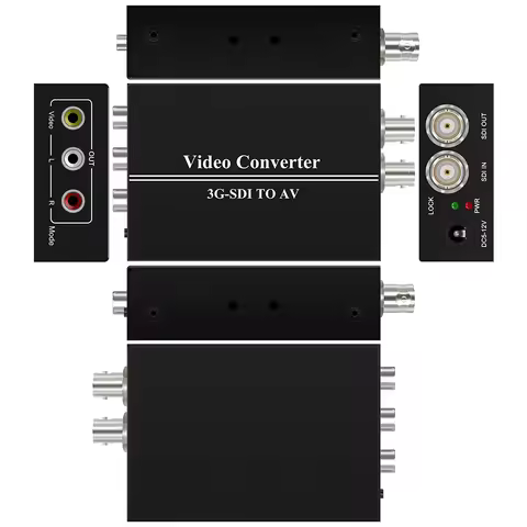 3G SDI to AV Scaler Converter BNC to RCA R/L Audio /SDI loop out SD-SDI,HD-SDI,3G-SDI Converter Adap