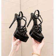 (AVAILABLE) WOMEN'S 15-inch HIGH HEEL SHOES - CROSS-KNIT STRAP, EASY TO WEAR, COMFORTABLE FEET - SUI