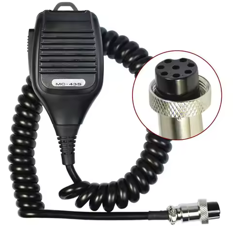 MC43S Handheld Speaker PTT Mic Microphone Round 8 Pin 8pin for Kenwood TS 480HX 990S 2000X TM-231 TS