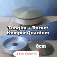 8CM BRASS STAND + BURNER QUANTUM GAS STOVE