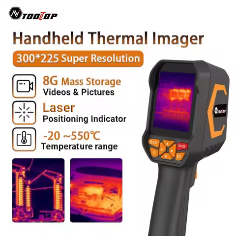 ET693B 300*225 Super IR Thermal Imager -20~550℃ Video Image Storage Thermal Imaging Camera Home Circ
