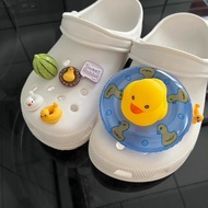 Cartoon Yellow Duck Jibitz design Accessories Set Swimming Ring jibits Charm 3D Watermelon Jibits de
