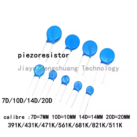 50PCS/lot Varistor 7D/10D/14D/20D 391K 431K 471K 561K 681K 821K 511K Varistor voltage 10D471K 10K