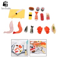 [Serenable] Children Simulation Food Japanese Food Pretend Toys Pretend Sashimi Simulation Set