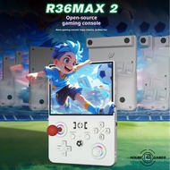 R36MAX2 Full Fit Retro Handheld Game Console 4.5" HD Display, Cool RGB Light, WiFi Multiplayer Gamin