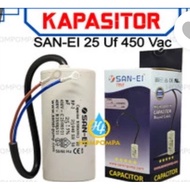 SAN EI 25uf 450v CABLE ROUND CAPACITOR