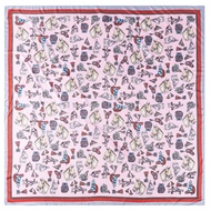 POBING Silk Scarf Women Large Shawls Horse Print Stoles Square Bandana Luxury Kerchief Big Hijab Sca