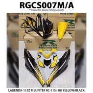 Rapido Cover Set Yamaha Lagenda 115Z Fi Jupiter RC-115 (18) Yellow Red White Accessories Motor Ysuku