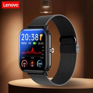 Lenovo Men Women Sport Smart Watch 1.7Inch HD Full Color Large Touch Screen Smart Watch Swimming Waterproof Sleep Monitor Watch