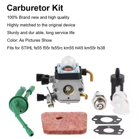 Accessory Carburetor For Stihl FS55 FS55R FS55RC KM55 HL45KM55R FS38 High Performance For 2 Stroke E