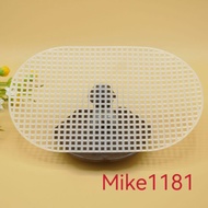 Plastic Net Benang Kait Beg Accessories Oval Jaring Cross Stitch椭圆形包底网格