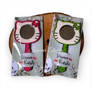 Contents 50pcs Souvenir Mirror Glass with H3llo Kitty Character Handle, sabby Base Packaging