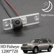 HD 1280*720 Fisheye Rear View Camera For Toyota Fortuner SW4 Innova 2005~2013 2014 2015 2016 Sequoia