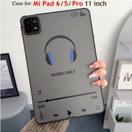 For Xiaomi Pad 5 6 Pro Case Mi Pad Tablet Protector 11 inch Shockproof Protection Case Fashion Colorful Frame Back Matte Frosted