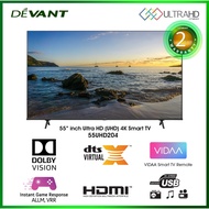 DEVANT 55UHD204 55 inch Ultra HD (UHD) 4K Smart TV - FREE Soundbar & Wall Bracket