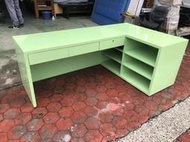【全省二手家具 崇德旗艦館】L型櫃台 收銀台 櫃檯 轉角櫃台 結帳台 收銀台 吧檯 大L櫃台 吧台