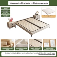 Headboard-less Double Bed 200cm * 220cm Quiet Support Structure