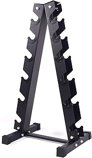 A-Frame Dumbbell Rack Only-6 Tier Weight Rack for Dumbbells，Dumbbell Stand - Dumbbell Holder - Dumbb